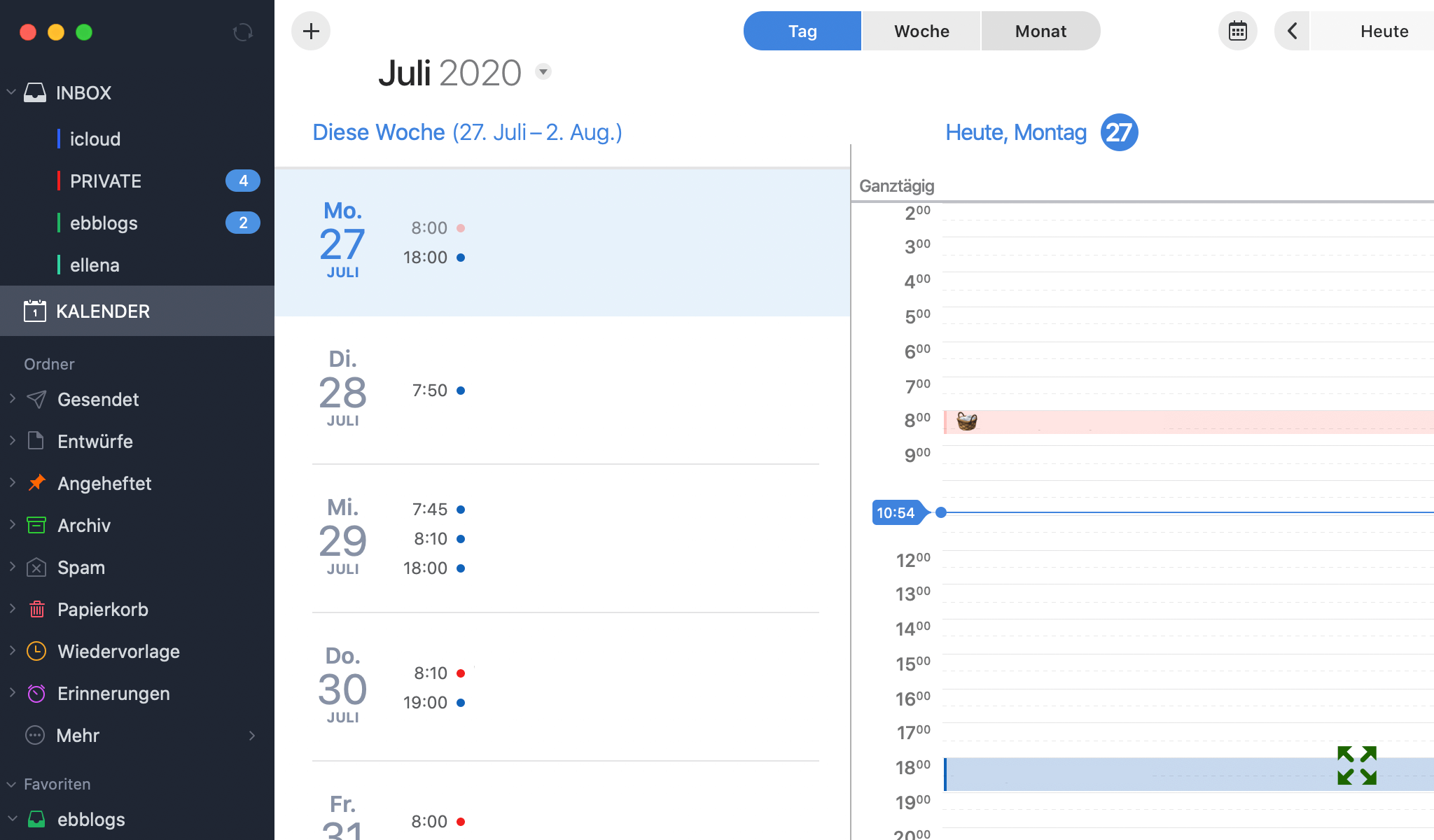 Spark für Mac - Kalender