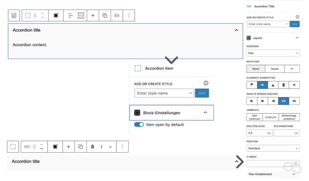 GenerateBlocks Tutorial 5 - Accordion anpassen