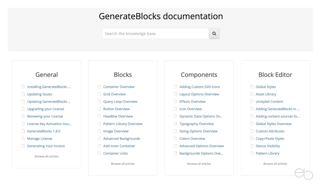 GenerateBlocks Tutorial 5 - Documentation