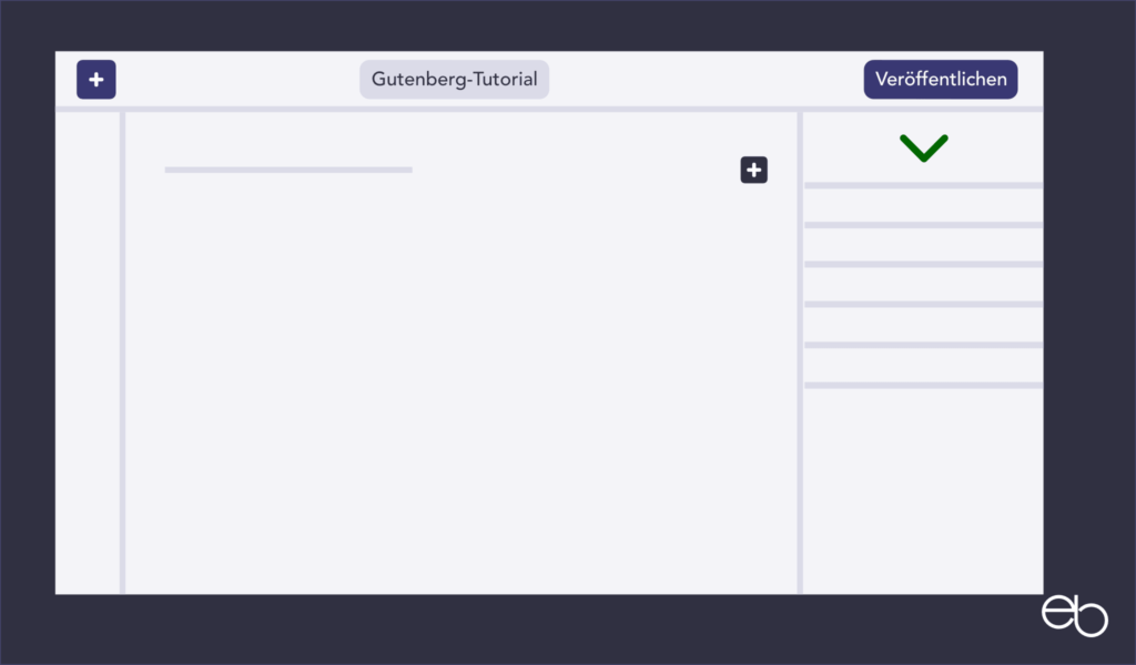 Bedienfelder im  Editor - WP Gutenberg Tutorial Teil 2