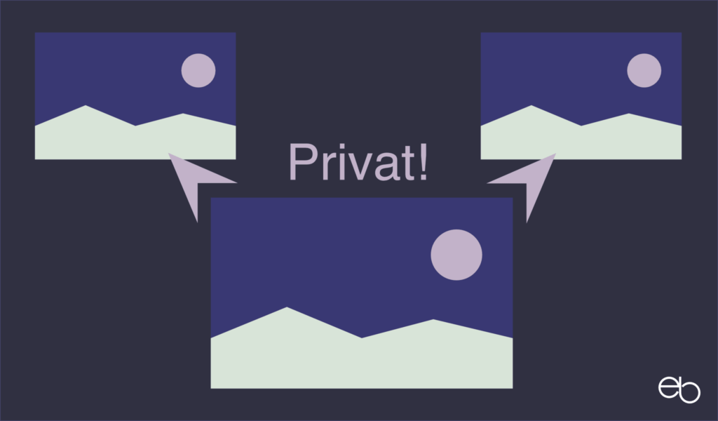 Private Fotos teilen - Wie private Bilder privat bleiben