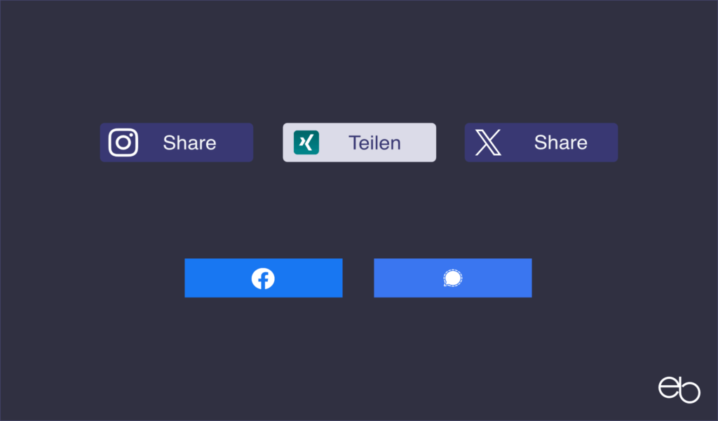 Share Buttons - Rechtssicheres Teilen mit Shariff