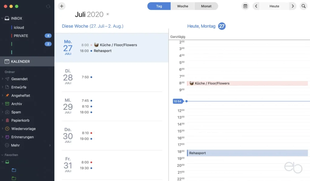 Spark Mail für Mac - Kalender