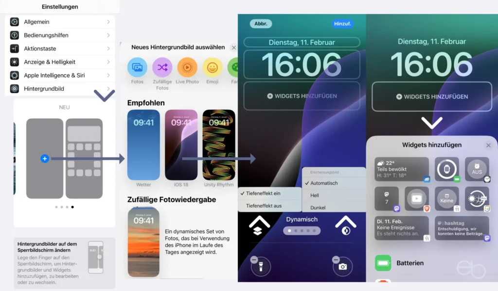 Versteckte iOS Funktionen - Hintergrundbild und Widgets auf dem Sperrbildschirm anpassen