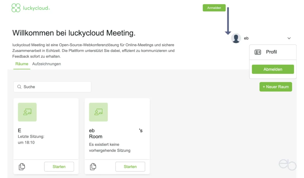 luckychat und luckymeet - Startseite von luckymeet