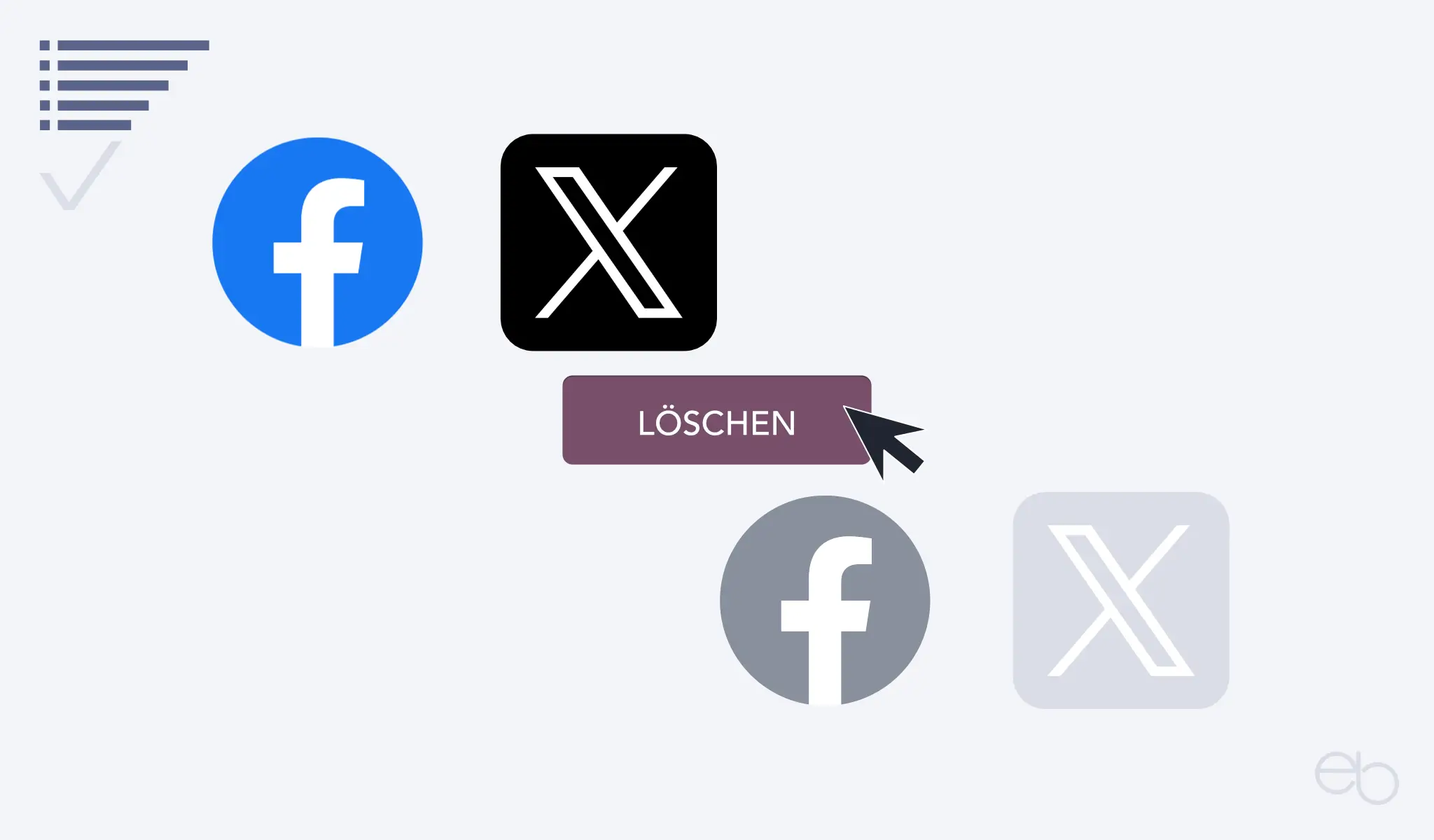 Löschen bei X (Twitter) und Facebook - Nichts ist wie es scheint