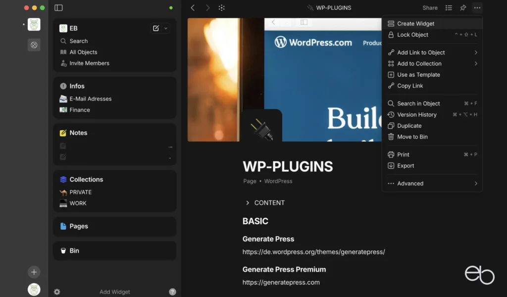 EU-Alternativen - AnyType Notizen und Projekte