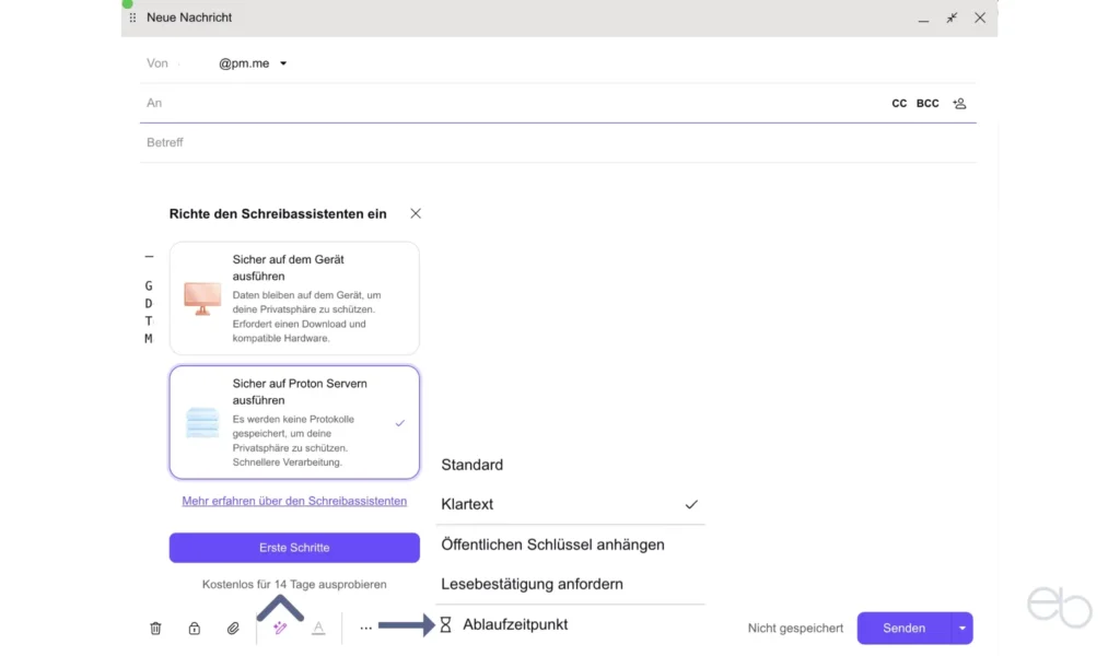Proton Mail - E-Mails verfassen