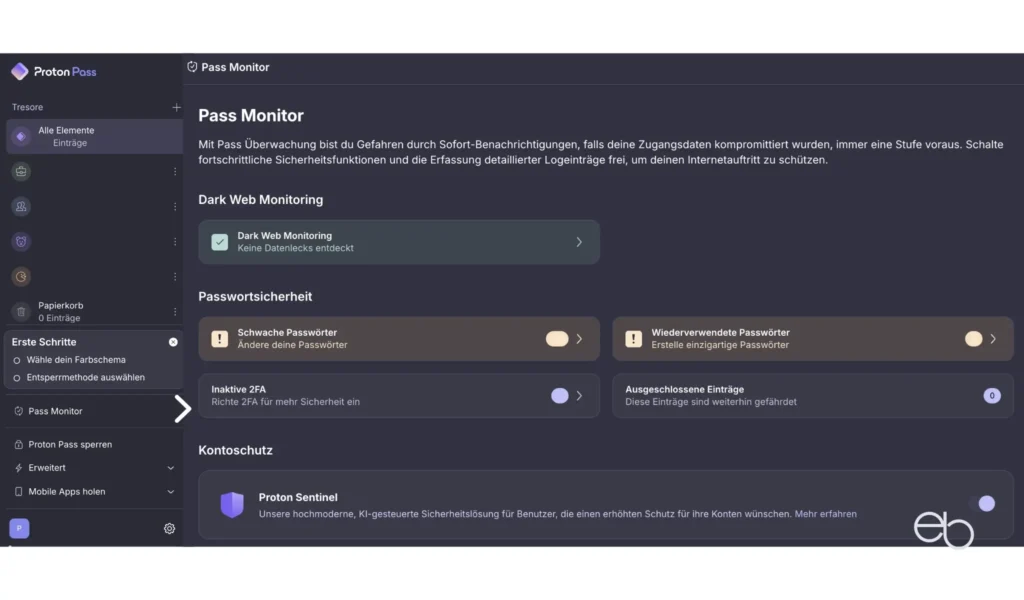 Proton Pass - dark Web Monitor