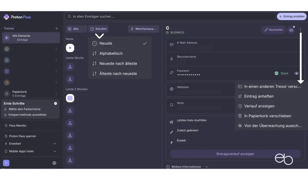 Proton Pass - Startseite
