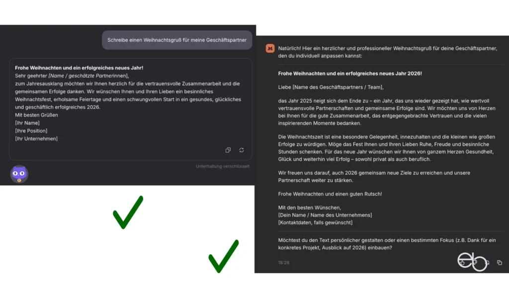 Proton Lumo Test 4 Schreibstil