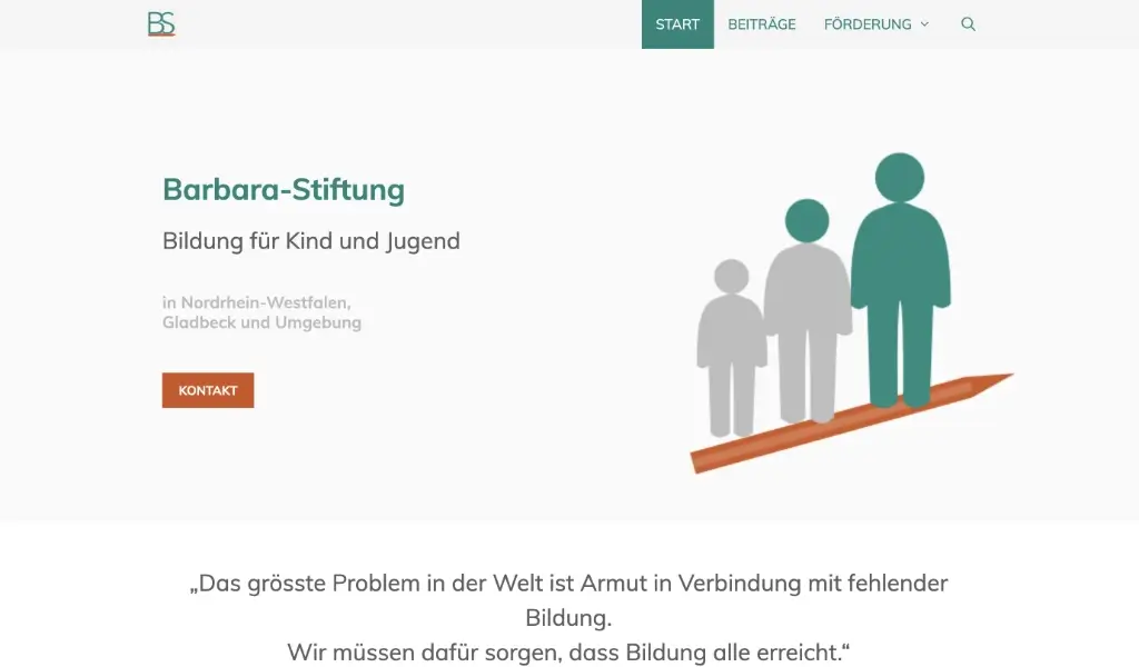 Referenzen - Barbara-Stiftung - Design: eb