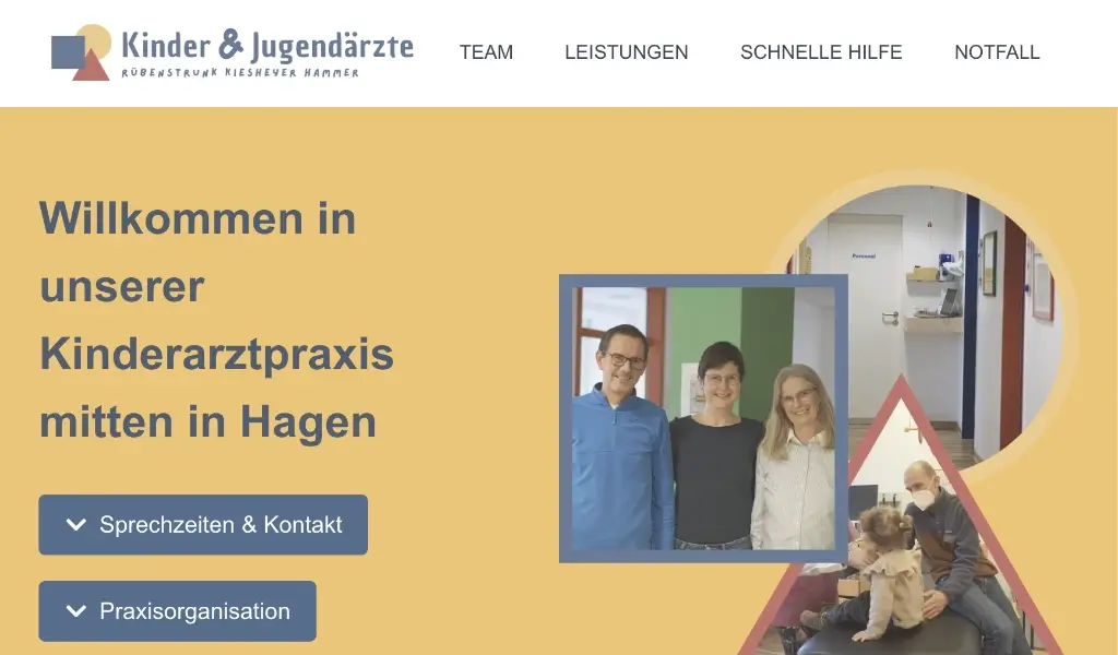 Referenzen - Kinder- und Jugendärzte - Design: eb