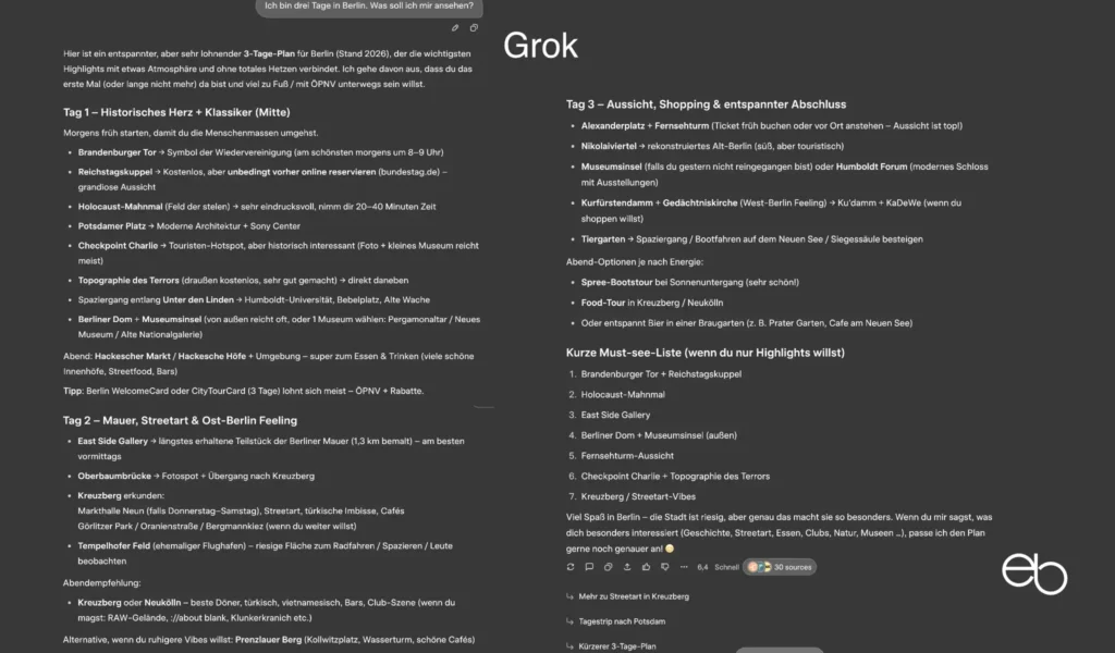 KI-Assistenten - Test 1 Grok