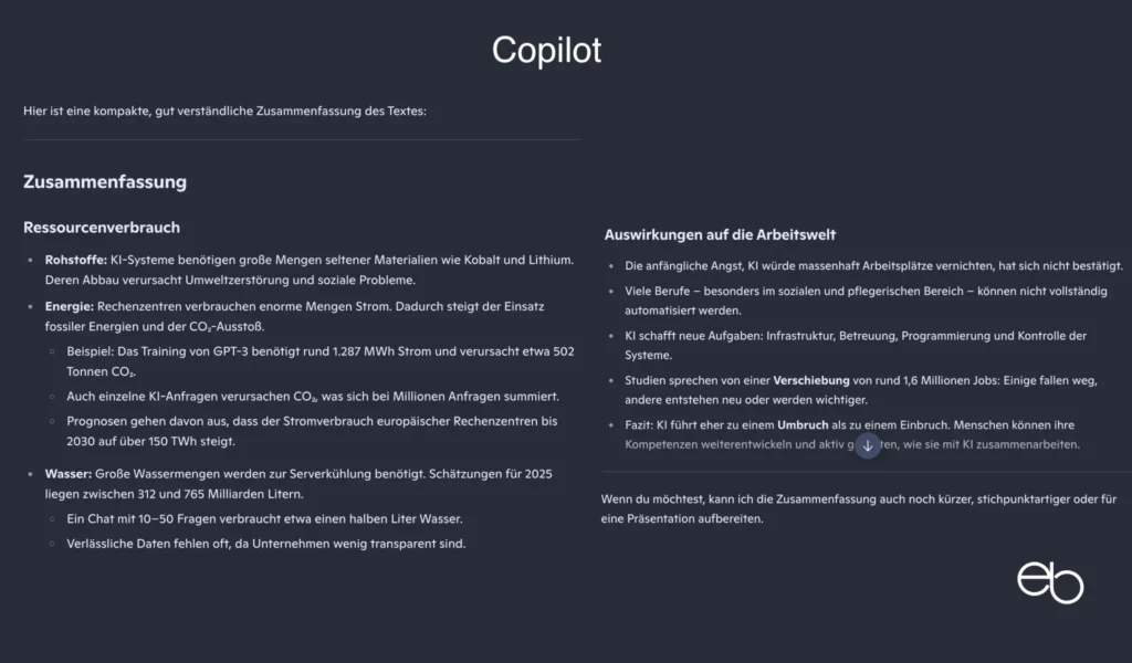 KI-Assistenten - Test 2 Copilot