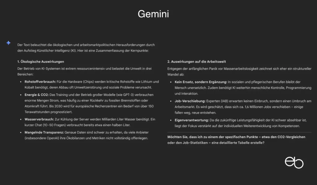 KI-Assistenten - Test 2 Gemini