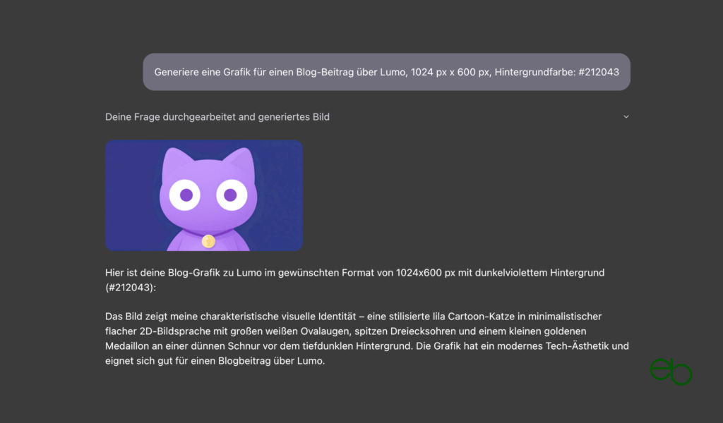 Proton VPN, Lumo und Meet - Bildgenerierung mit Lumo