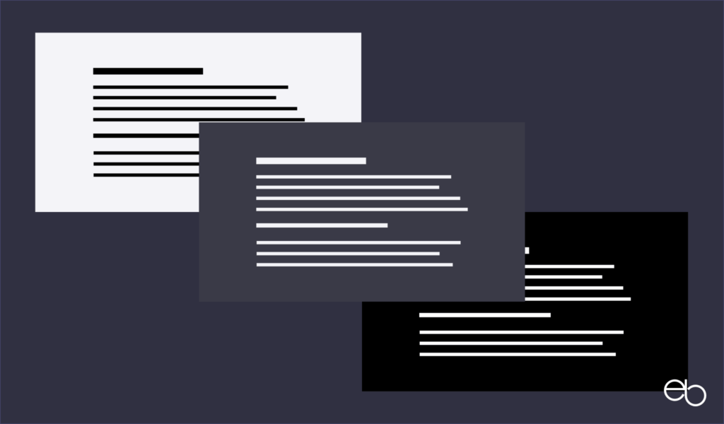 Webdesign Standard oder Trend - Dark Mode
